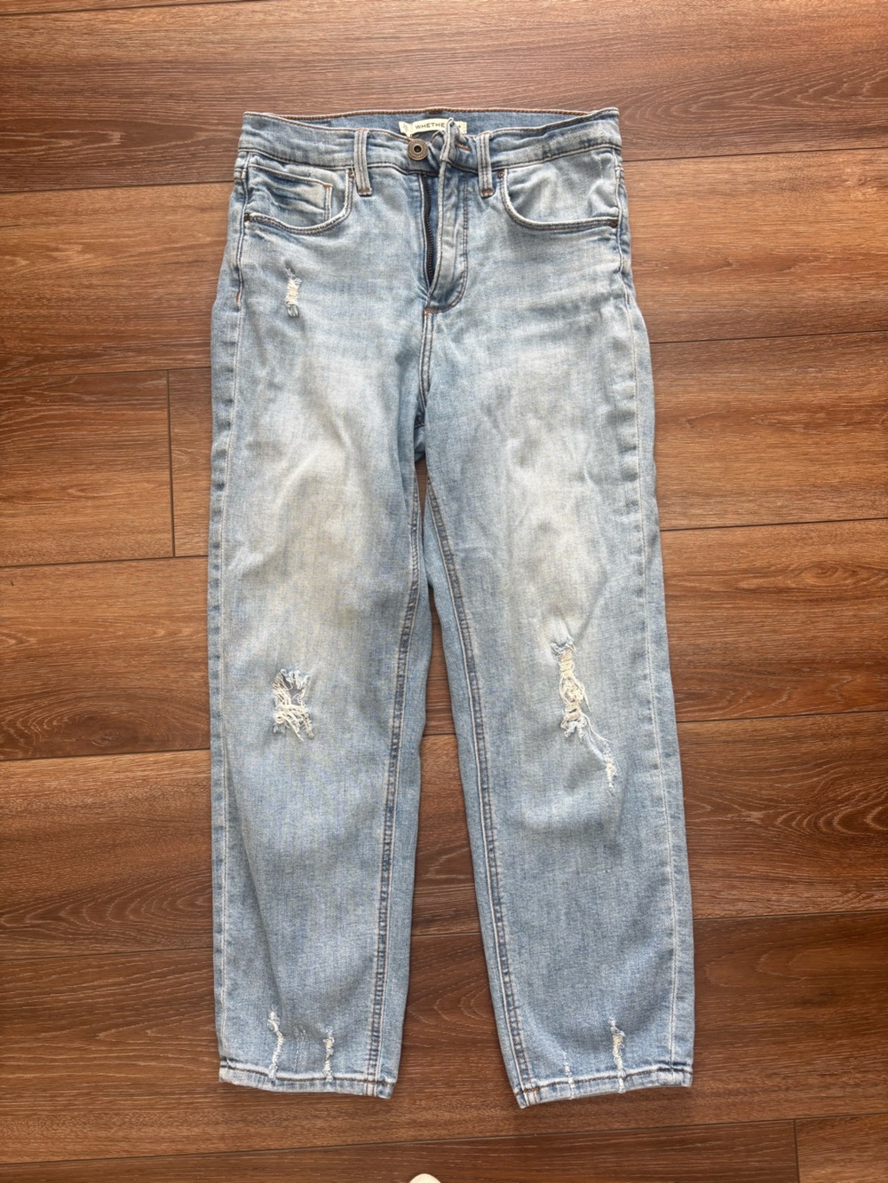 Weatherly Light Blue Distressed Women's Jeans